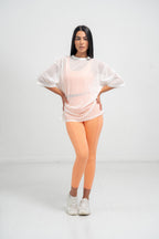 Mesh Oversized Top