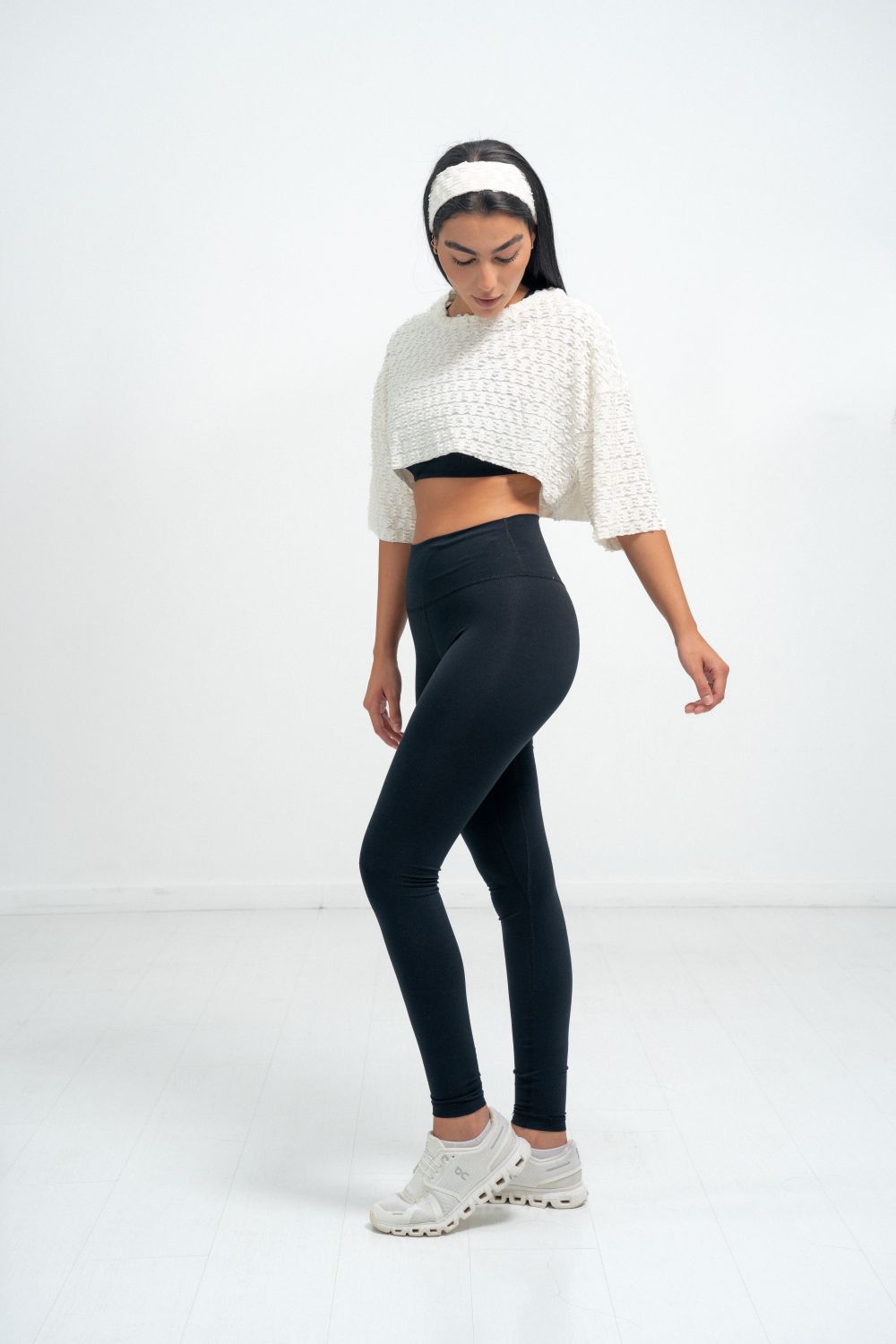 Form Crop Top Half Sleeve