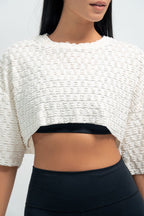 Form Crop Top Half Sleeve