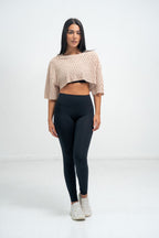 Form Crop Top Half Sleeve