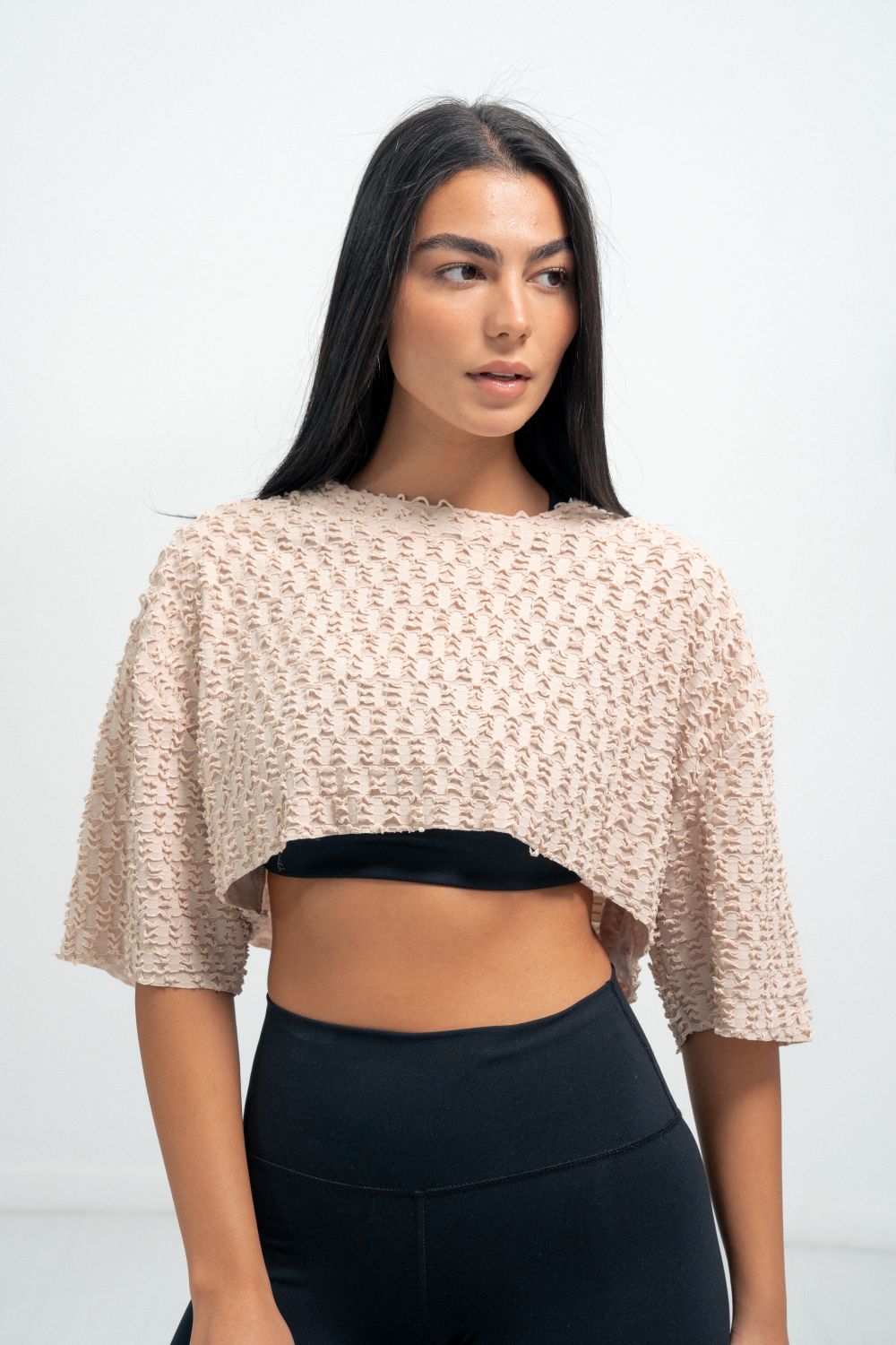 Form Crop Top Half Sleeve