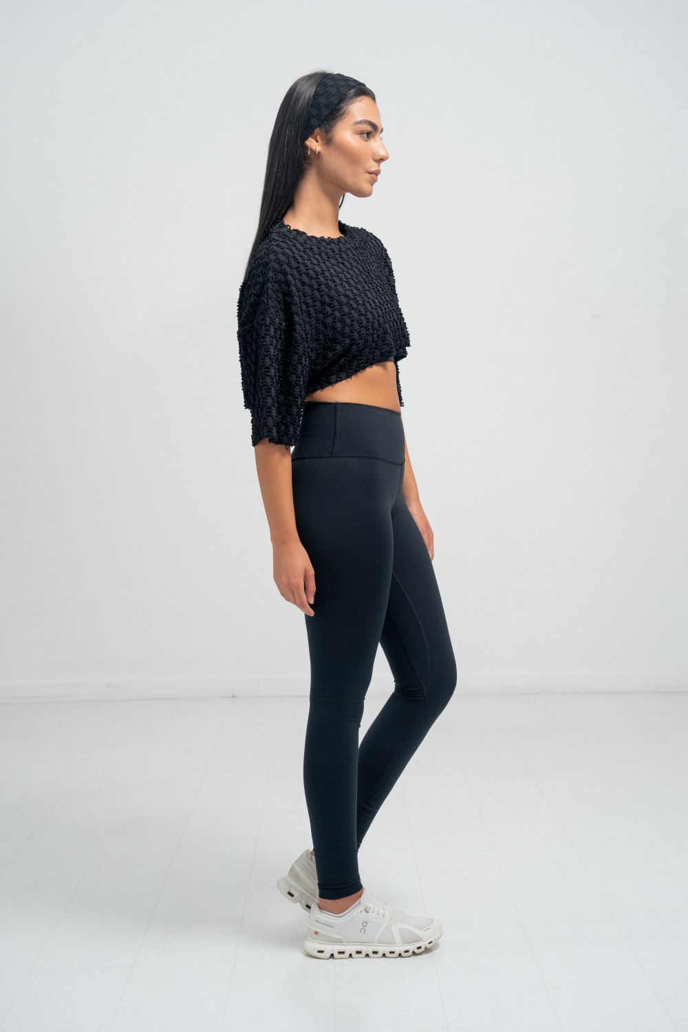 Form Crop Top Half Sleeve