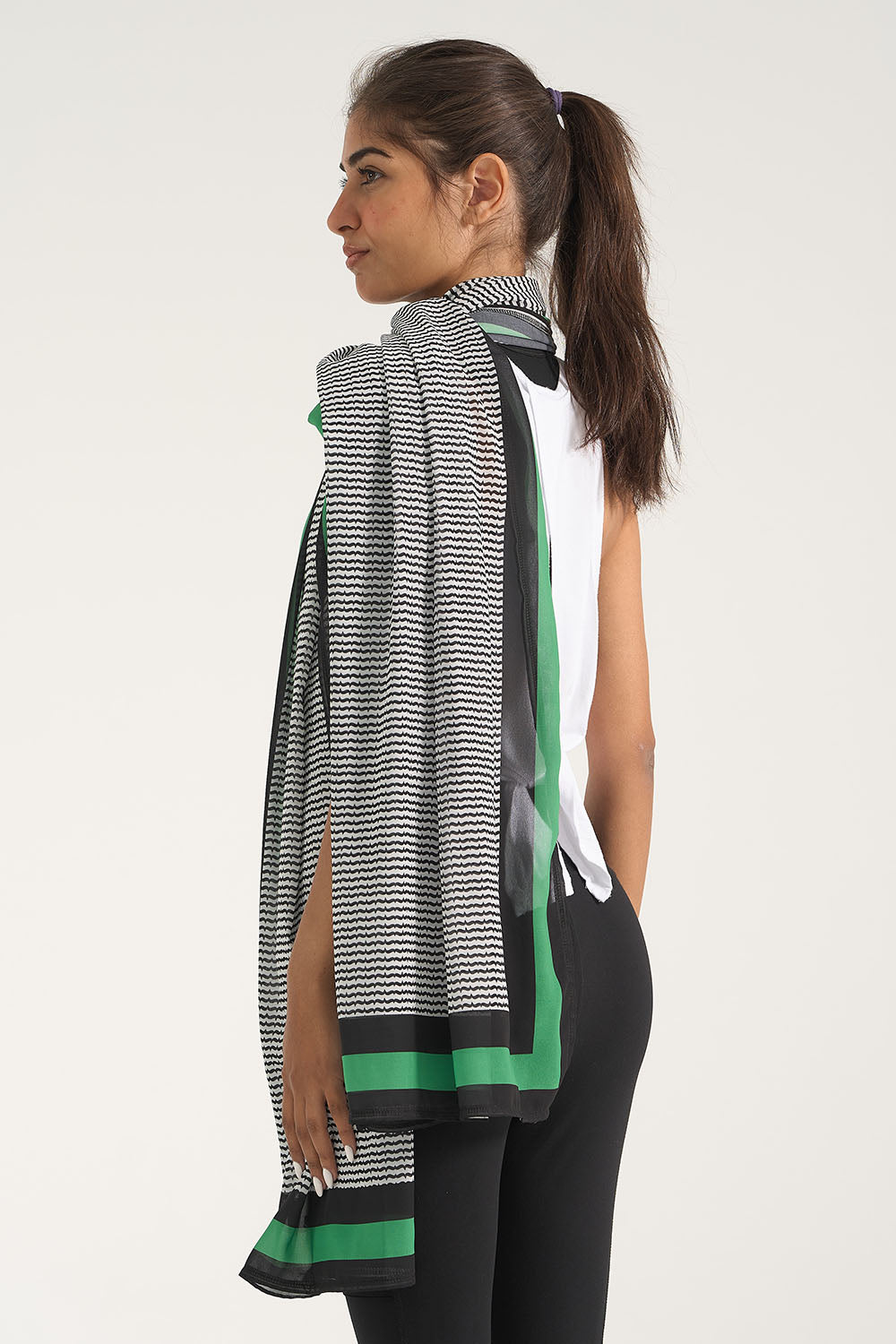 Black or White Skinny Scarf