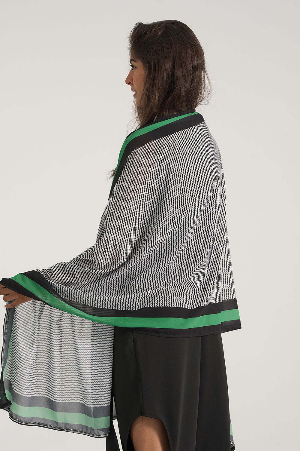 Black or White Skinny Scarf