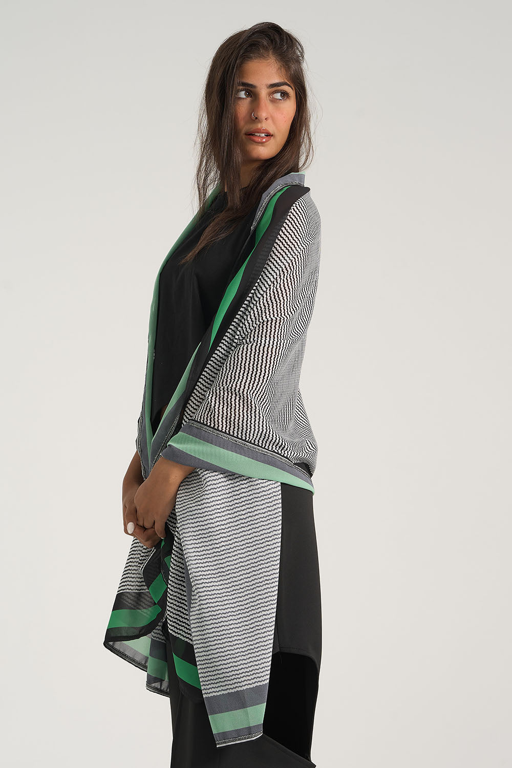 Black or White Skinny Scarf